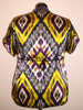 Bold Print Wrap Top