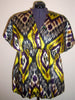 Bold Print Wrap Top