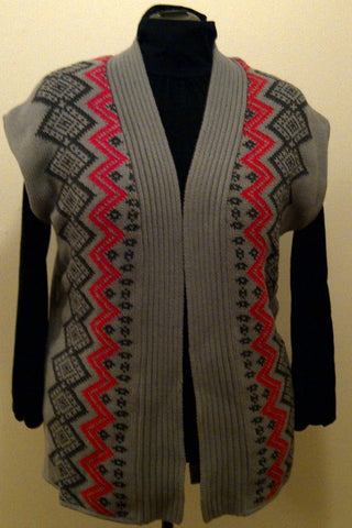 Grey Sweater Vest with Tie