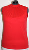 Vintage Red Collar Sleeveless Top