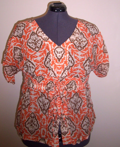 INC Orange Print top