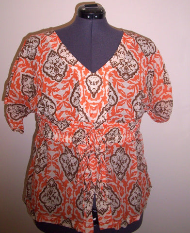 INC Orange Print top